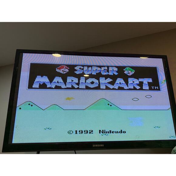 Super Mario Kart | SNES Cartridge | Tested + Works | Classic Racing Fun - Picture 2 of 2